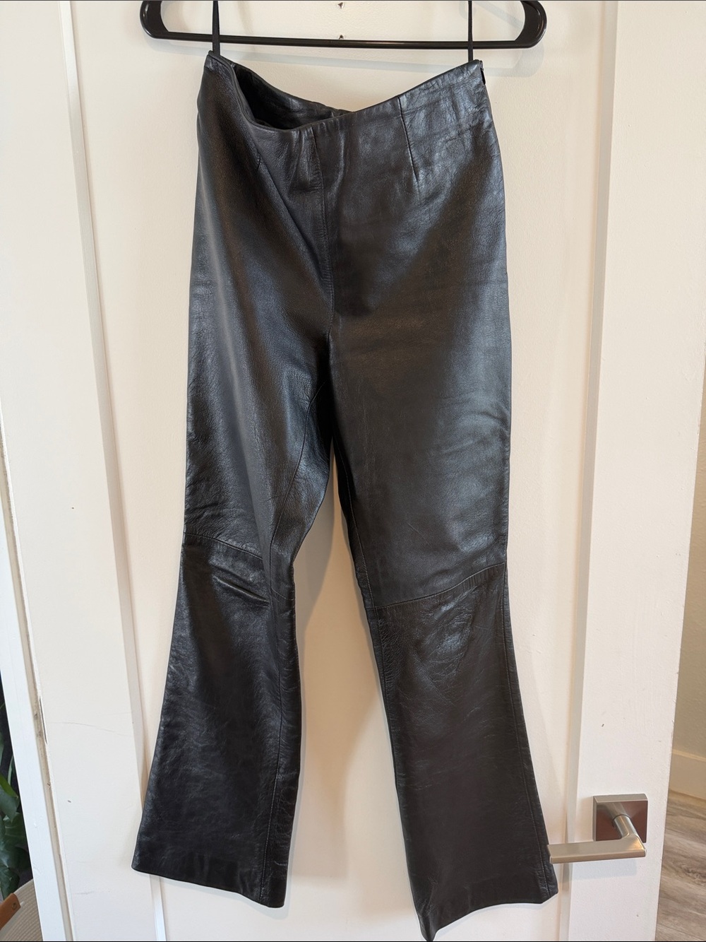 Anonymous by John Carlisle Black Leather Pants
